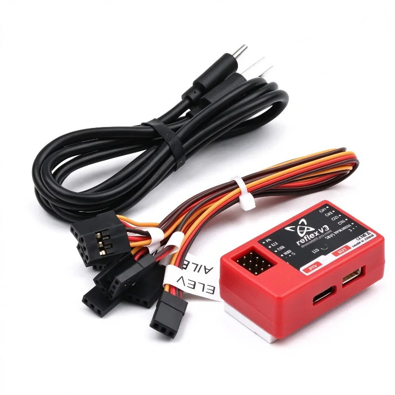 FMS Reflex V3 Bluetooth Upgraded External Flight Controller Gyro Stabilizer Intelligent Auxiliary Balance Instrument For Airplan