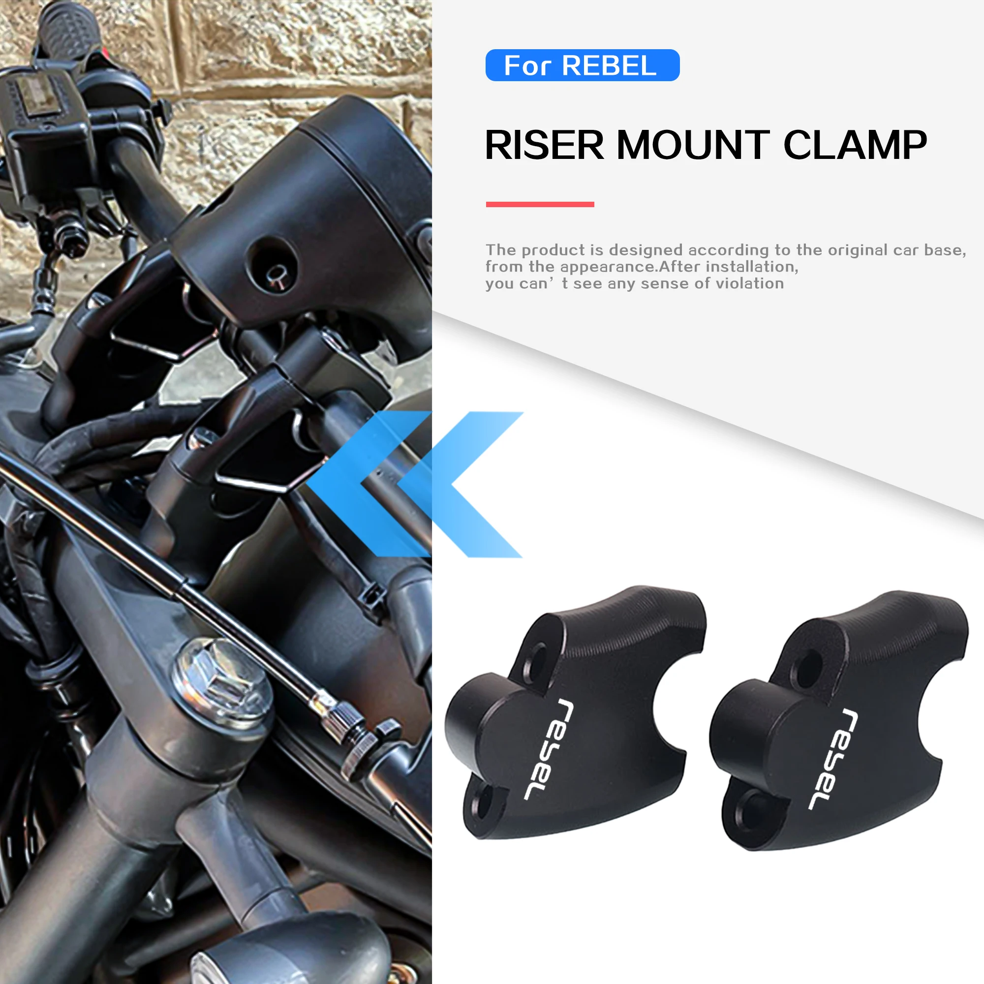 For Honda Rebel 500 300 CMX500 Rebel500 CMX300 Rebel300 High Lifter Risers Accessories CMX300 Motorcycle Handlebar Riser Kit