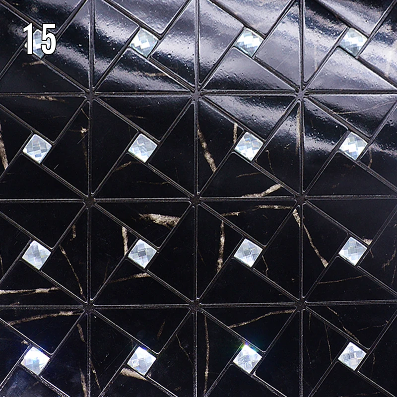 Mosaïque Autocollante Métal Inox Argent – Crédence Cuisine, Mur Salle De Bain, 305x305mm