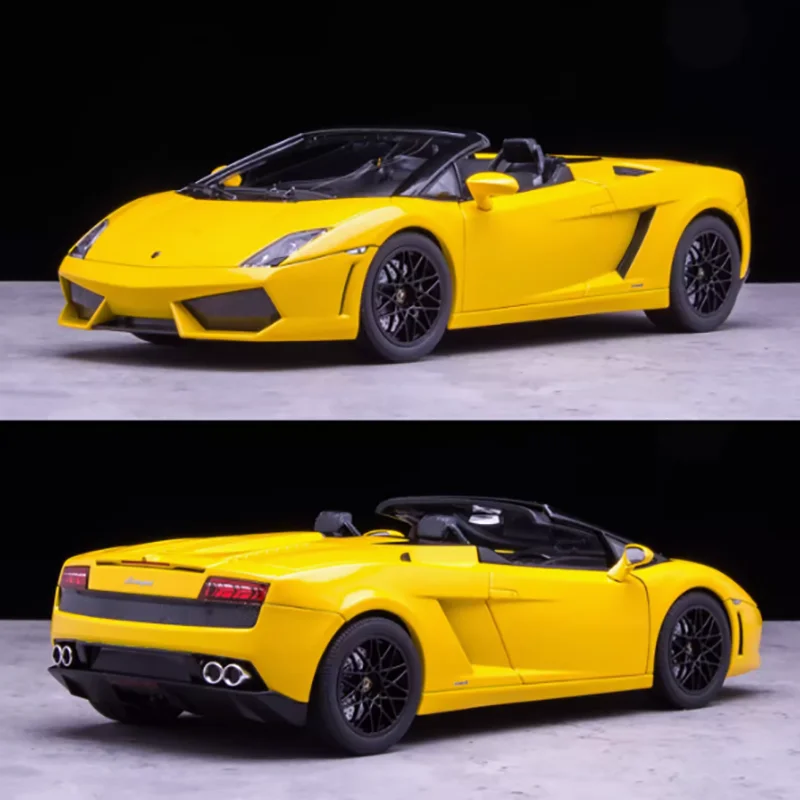 Diecast Original 1:18 Scale LP560-4 Convertible Version Simulation Alloy Car Model Static Collectible Toy Gift Souvenir