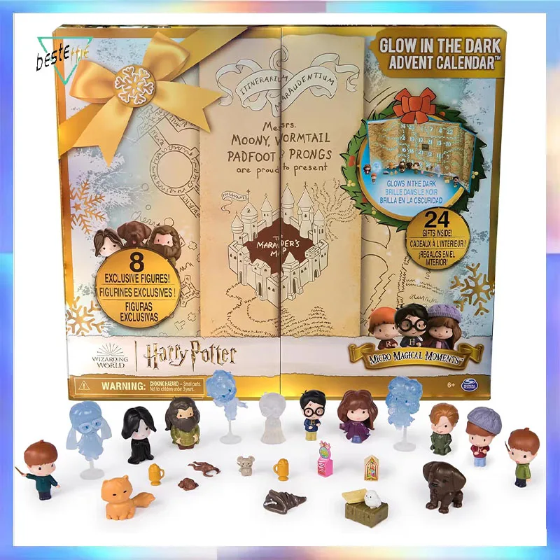 

2025 New HARRY POTTER Advent Calendar Glows in The Dark Series Blind Box Gift Box Christmas New Year Mystery Box Birthday Gift