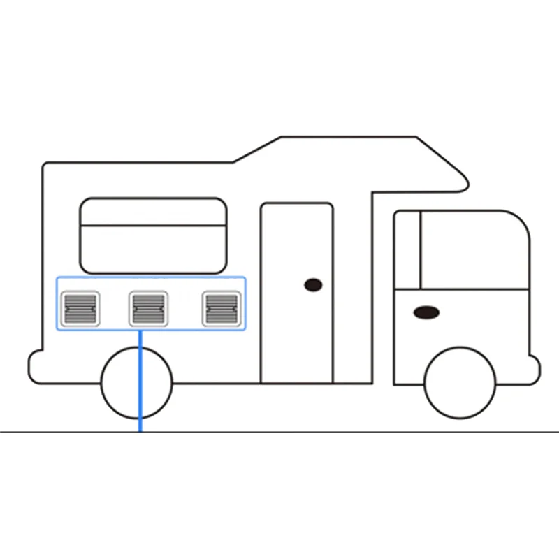 【VENDA QUENTE!】Exaustor de saída de ar do radiador Ventilador de exaustão Ventilação Ventilação Acessórios para ventilador