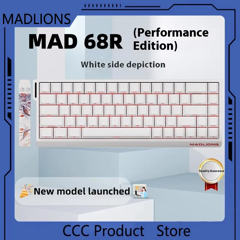 2025 New MADLIONS MAD 60HE / 68H Gaming Magnetic Switch Keyboard Wired Key Return Rt Adjustable Keystroke Hot Swap New Year Gift