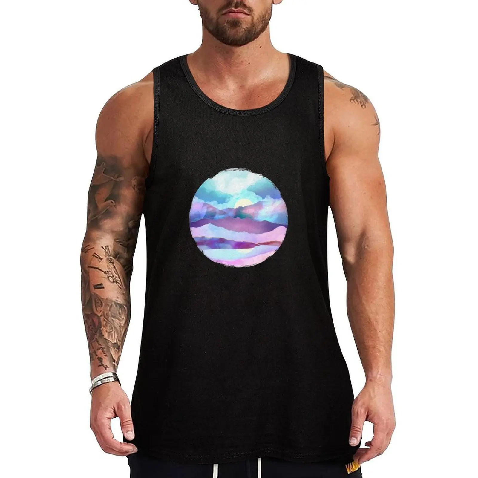 

Opal Mountains Tank Top Summer Beach Tank Top Casual Loose Sleeveless Shirt