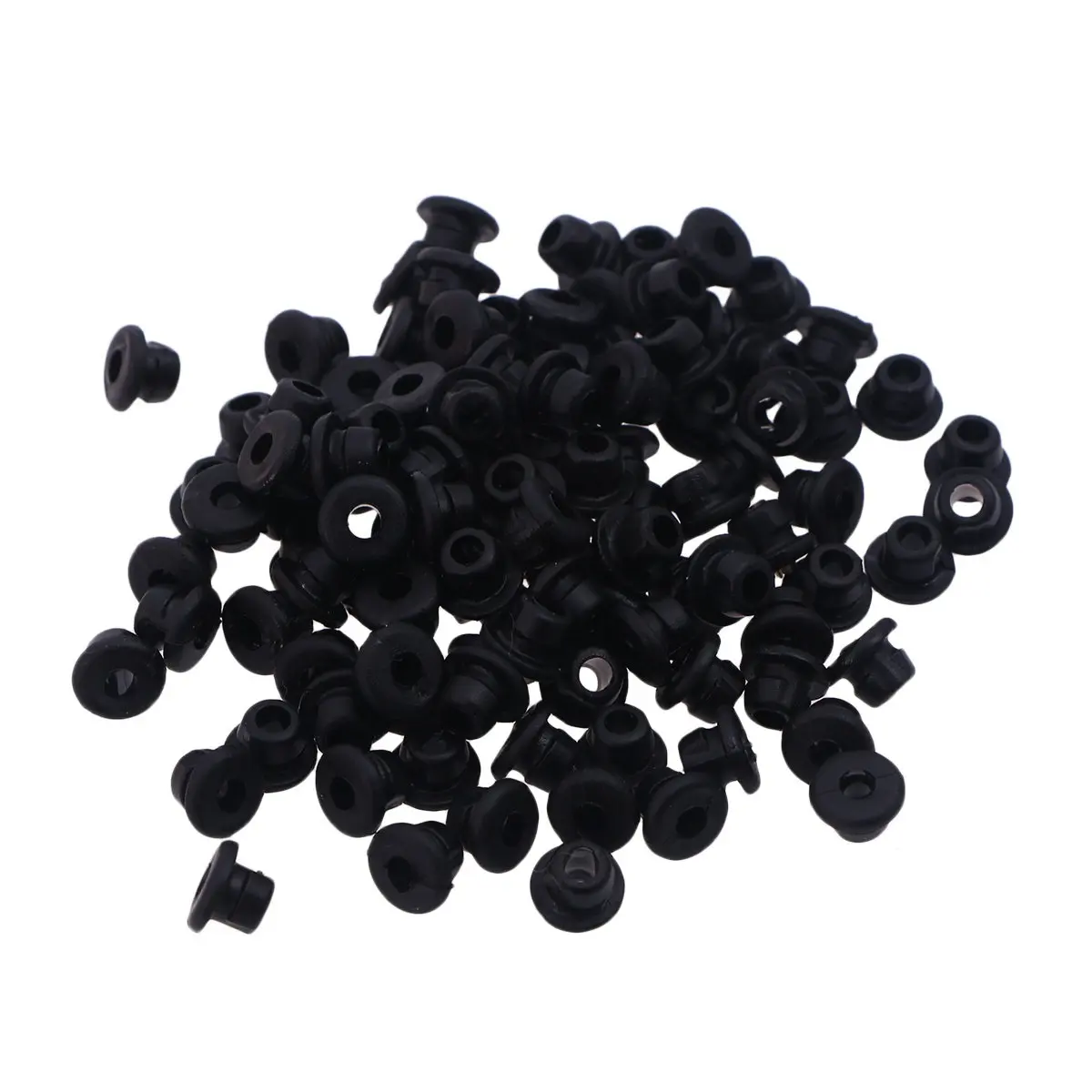 

100Pcs Needle Grommets Silicone Machine Grommet Nipples for Needle Stabilization on Armature Bar Tight Tolerance