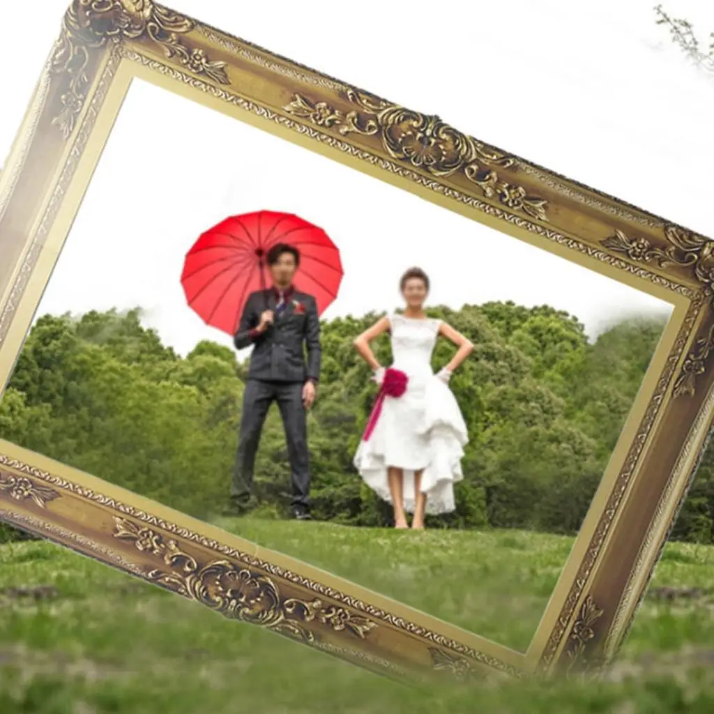 Vintage Prop Paper Selfie Frame Studio Background for Wedding Prom Party Graduation Props