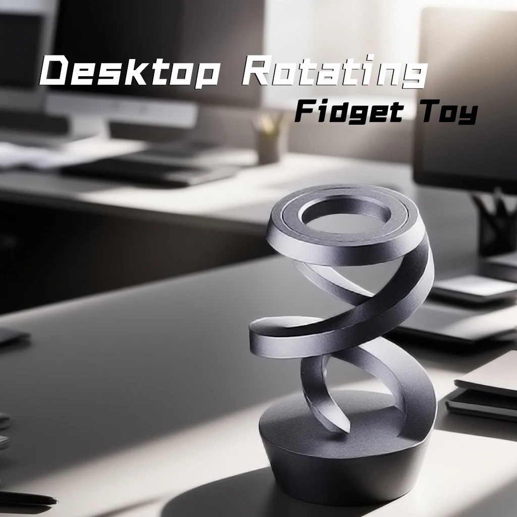 Giroscopio in metallo antistress Spinner - Giocattolo visivo galleggiante per adulti, bambini e regali Giocattolo Fidget