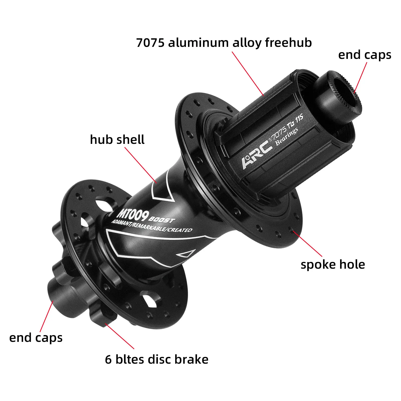 ARC MT009 BOOST front rear hub mtb mountain bike hub 28 32 holes 110mm 148mm 141mm HG MS micro spline XD 11 12 v bicycle freehub