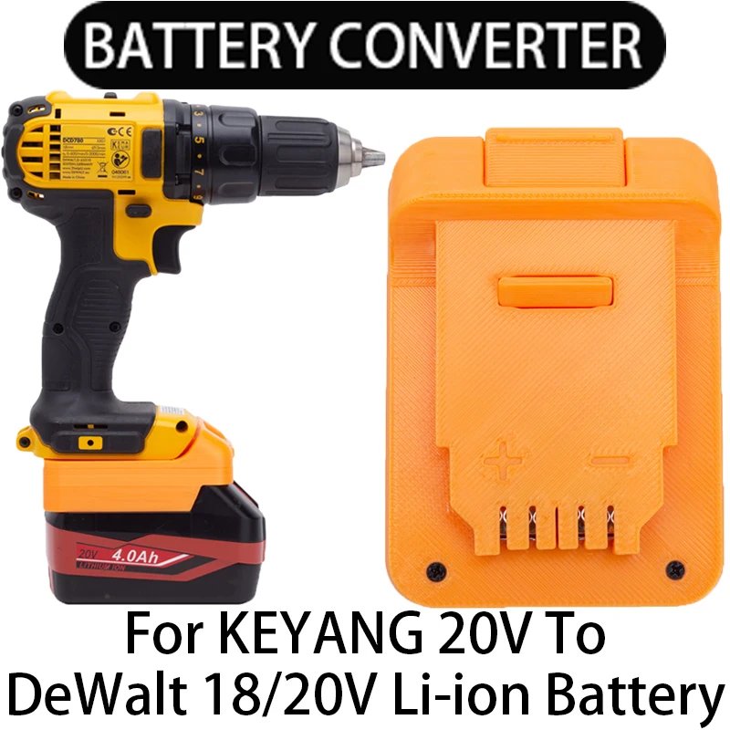 

Adapter for DeWalt 18/20V Li-Ion Tools Converts To Keyang 20V Li-Ion Battery Adapter Power Tool Accessory