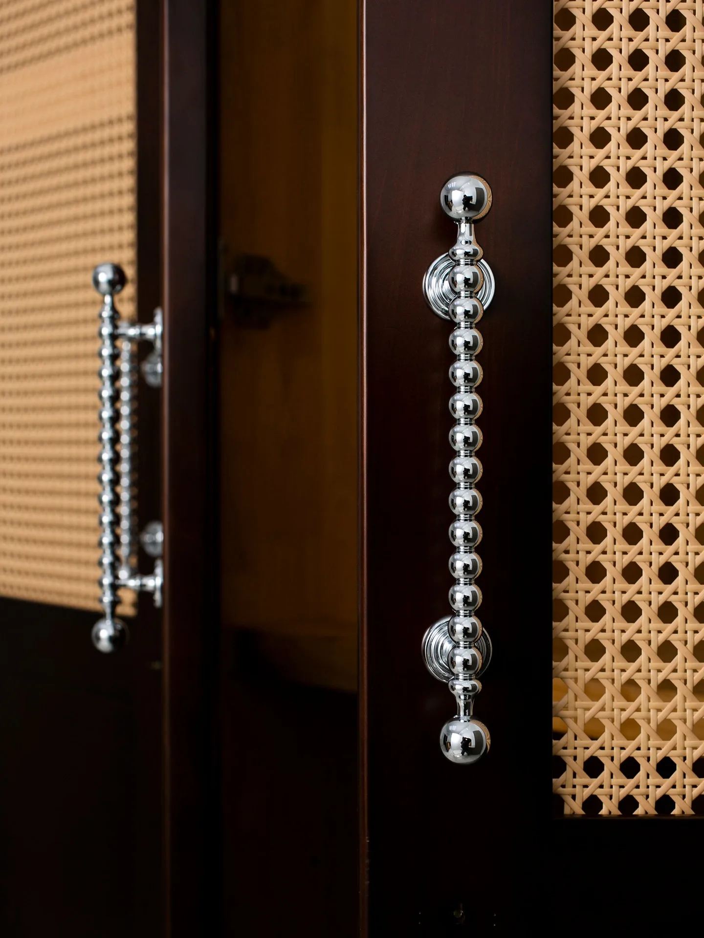 Nordic Art Handle / Brass T Bar Cabinet Furniture Handle and Knobs  for Kitchen Cupboard Door Pulls / Small Round Bead Handle