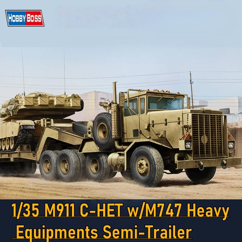 TRUMPETER 1/35 M911 C-HET w/M747 Heavy Equipments Semi-Trailer Assembly Puzzle Model