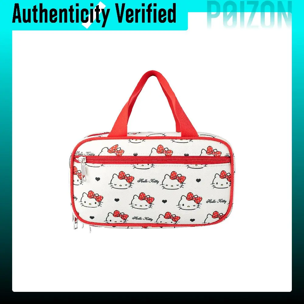 Sanrio Hello Kitty Canvas Handbag Regular Women's Red 3398-1676-7