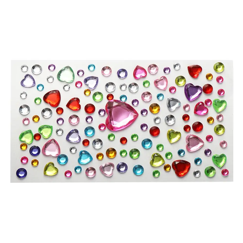 3D Nail Art Decoration DIY Pearls Body Colored Diamonds Eyeliner Diamond Decals Face Rhinestone Stickers Face Tattoo Stickers