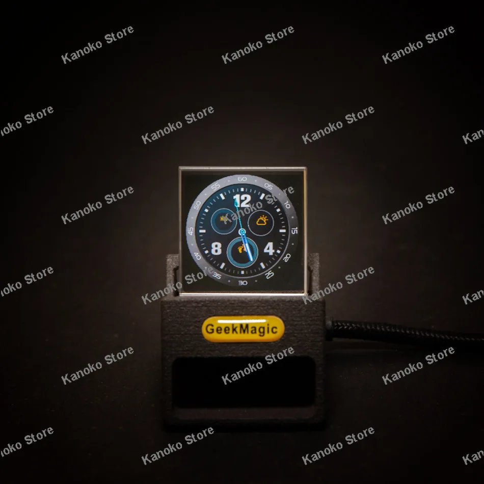 

Premium Version Transparent Display Multifunctional Creative Time Desktop Clock Weather Station Technology Ornament