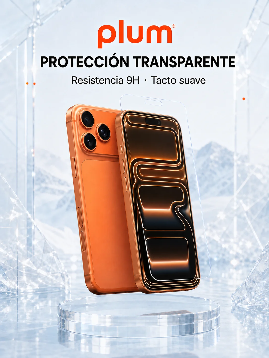 Cristal Templado para iPhone 17 16 15 18 Pro, Protector de Pantalla para iPhone 14 13 Plus Pro Max, Película Protectora 
