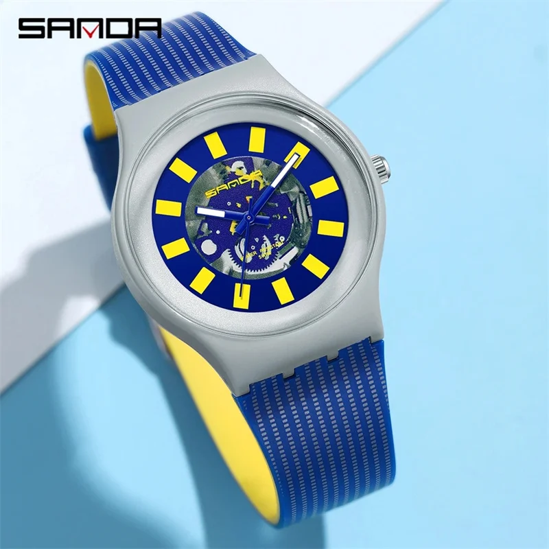 SANDA 3207 2023 Hot Sell New Waterproof Sport Watches Women Men Fashion Digital Wristwatch Casual Clock male Relogio Feminino