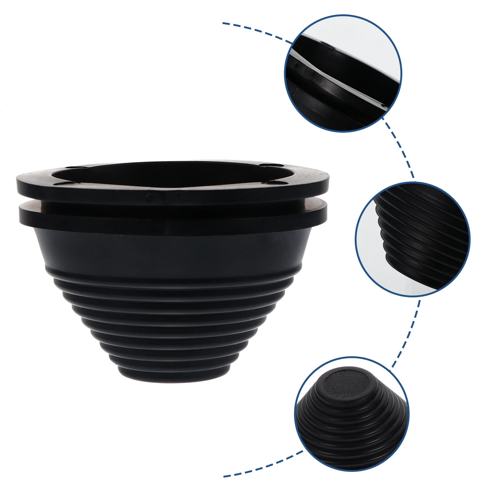 

4pcs Black Synthetic Rubber Grommets Firewall Hole Plug Tower Shaped Wire Protection Gasket For Cable Insulation Dust Flame