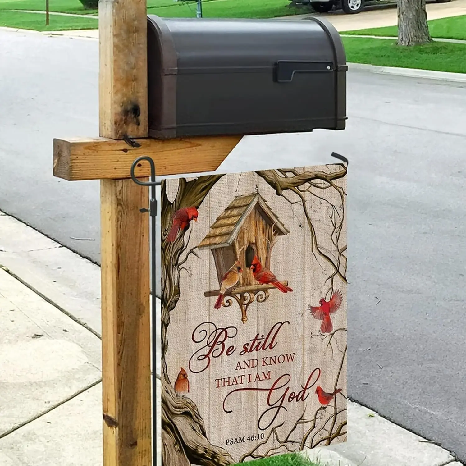 العلم حديقة الكتاب المقدس 12X18 بوصة مزدوجة الوجهين ساحة في الهواء الطلق مزرعة الحديقة الديكور العلم الطيور ساحة العلم مزرعة الحضرية D HHJ