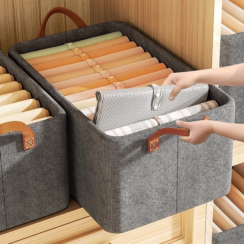 Foldable Storage Basket, Tidy Box, Clothes and Pants Organizer, Drawer-type Wardrobe, Multi-tiered Clothing Storage Solution