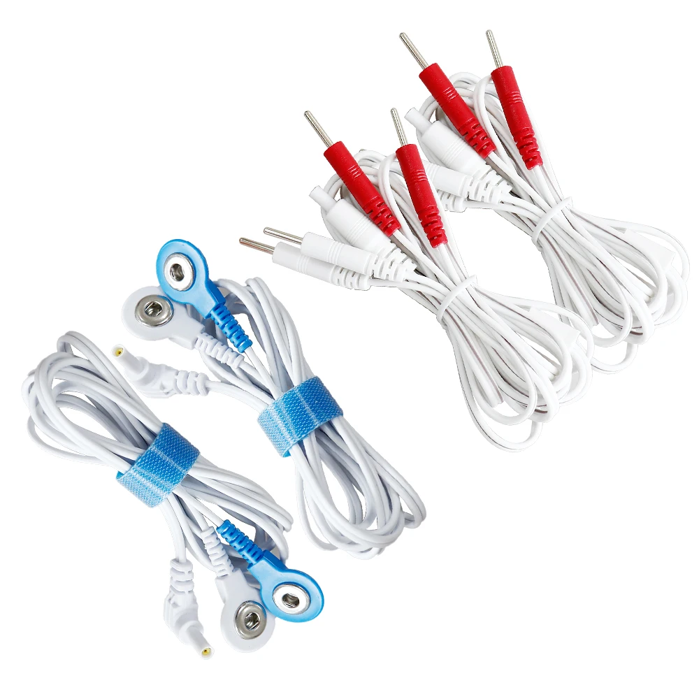 

Electrode Lead Wires TENS Conductive Plug 2/3.5mm for Ems Massage Electrode Pad Standard Pin Digital Tens Machine Replacement