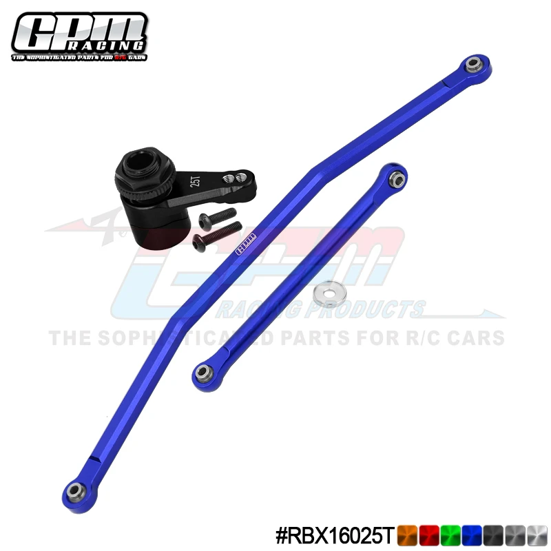 

GPM Alloy Front Steering Tie Rods+Alloy 7075 Servo Horn For AXIAL 1/10 RBX10