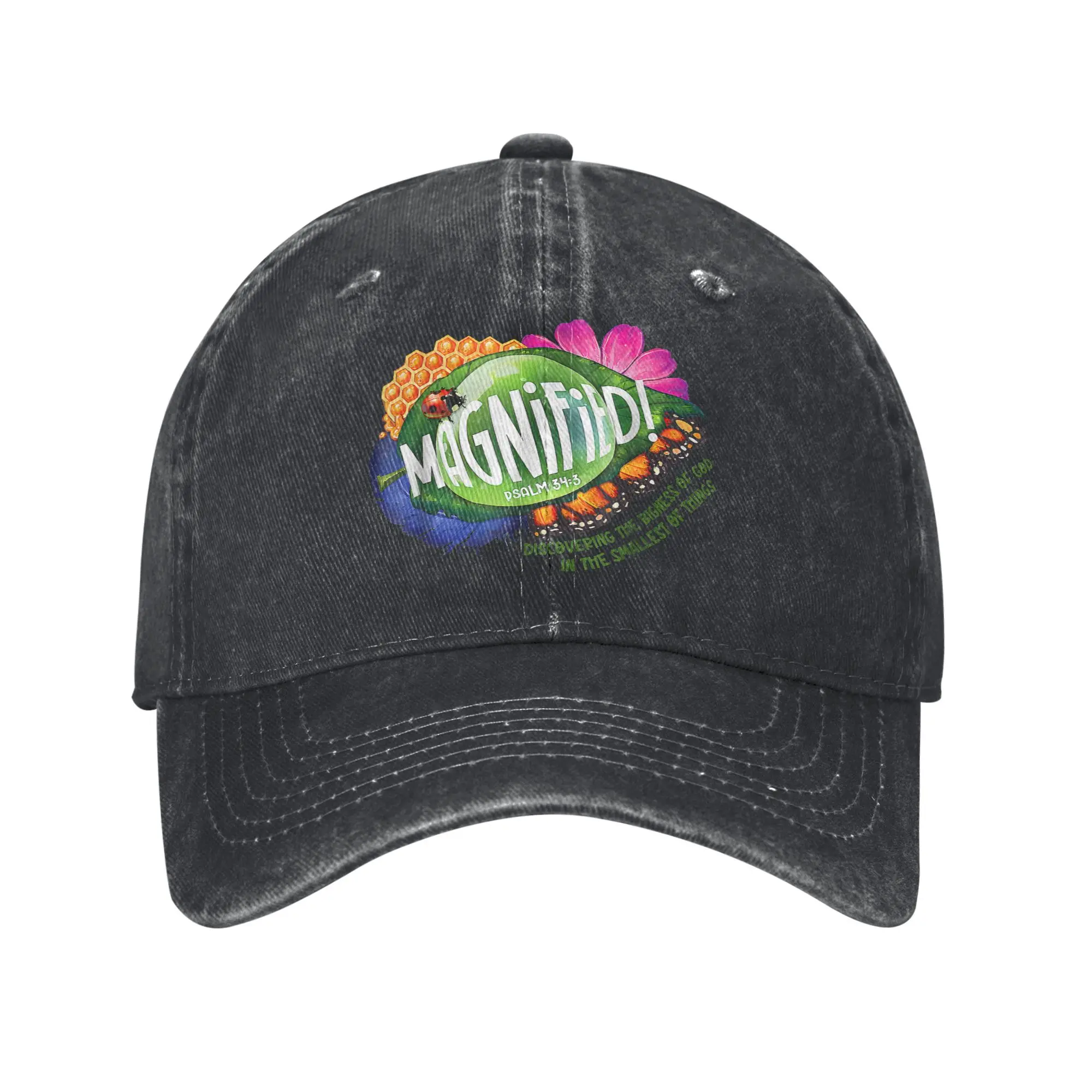 

VBS 2025 Magnified Smallest Insects Adventure Washed Baseball Cap y2k Summer Couple Women Outdoor Sports Baseball Caps