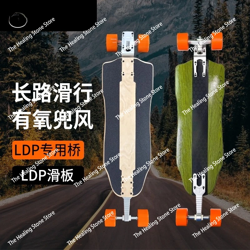 Longboard Skateboard Long Distance Travel Skateboard Sinking Board Long Distance Road Brush Street Pumping Slide Marathon