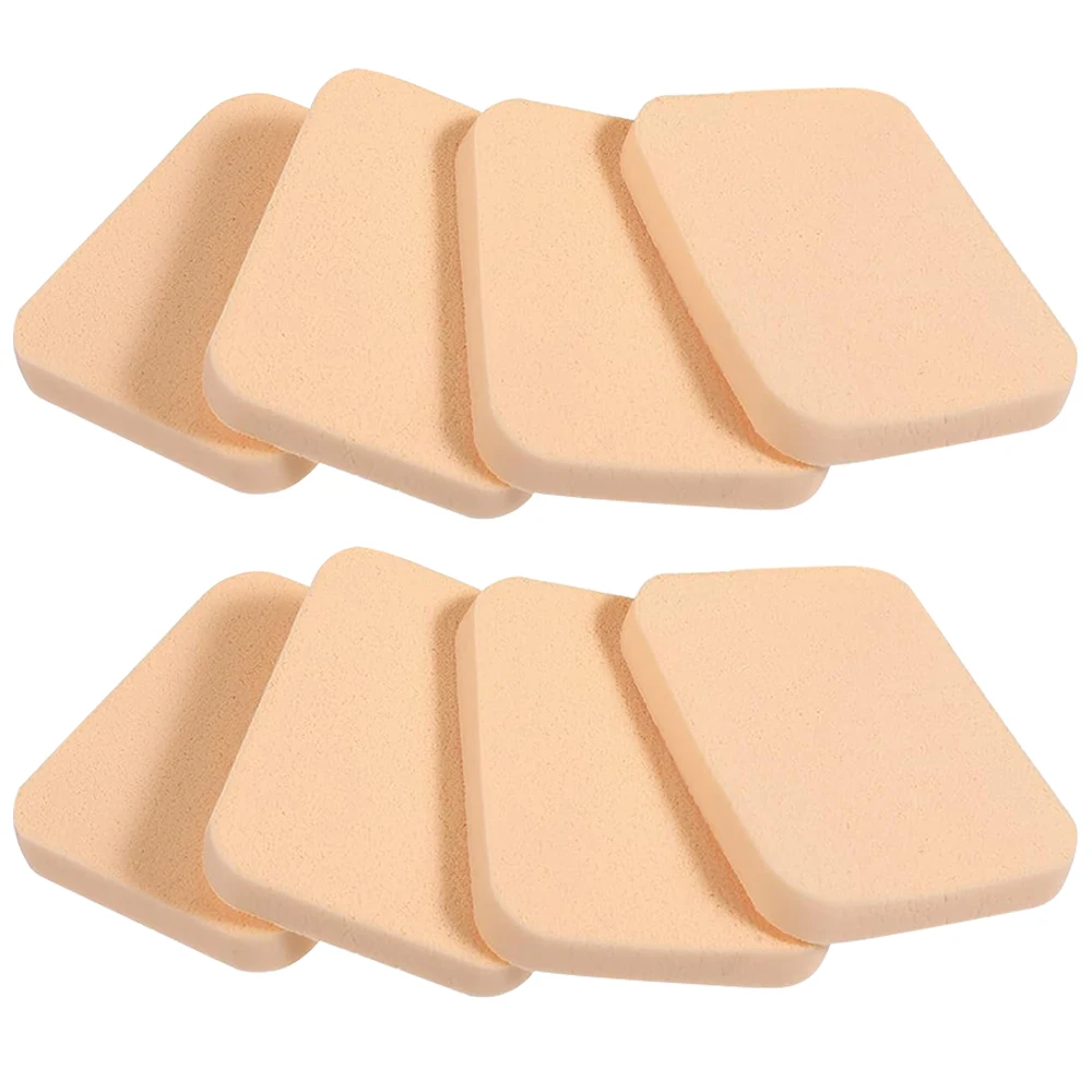 10PCS Soffio di polvere Applicatore di trucco Spugna Strumento di bellezza Soffio di polvere per il viso Spugna cosmetica Pad Frullatore di polvere per secco e bagnato