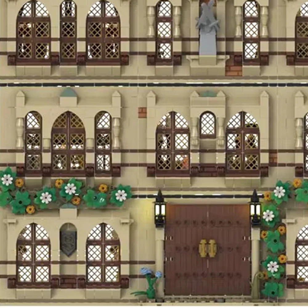 Bloques de construcción MOC, película famosa, modelo de arquitectura de estilo Modular, Castillo personalizado, bricolaje, montar ladrillos, juguete creativo, regalo de colección