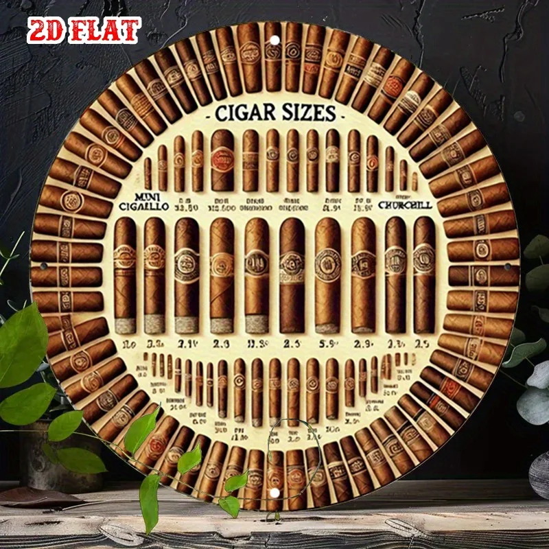 -Adopting 2D graphic design, it is very suitable for cigar enthusiasts. serve as a size guide for cigars