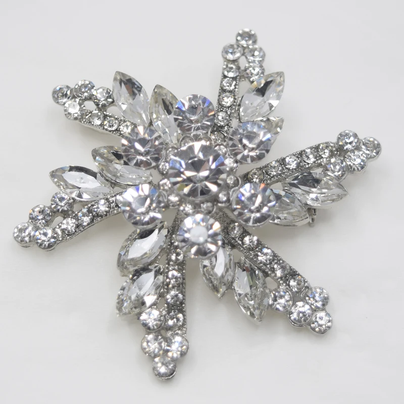 

12 шт./лот, оптовая продажа, роскошная изысканная брошь со стразами, цветок маркизы, свадебная вечеринка, броши для выпускного вечера, ювелирные изделия C101073