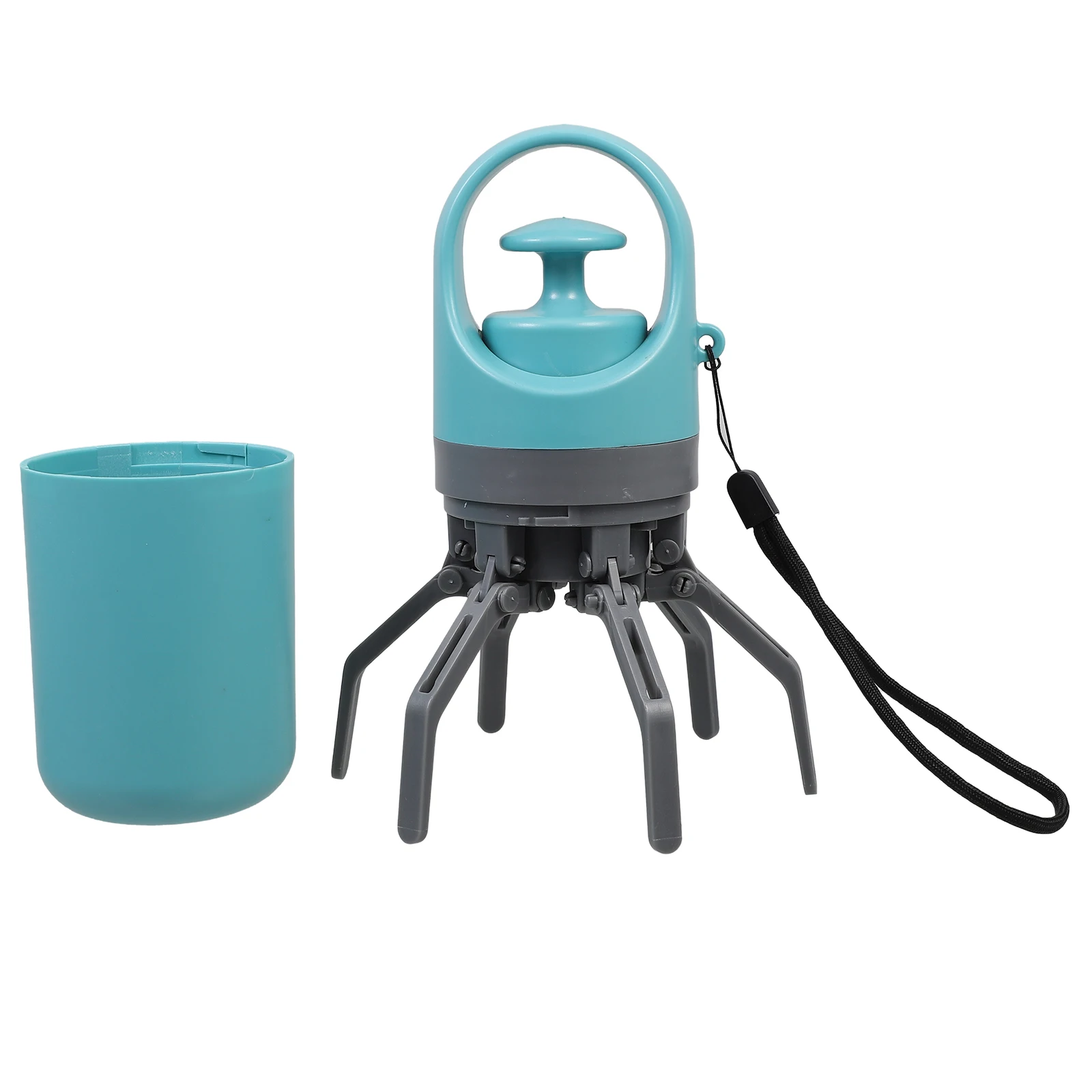 

Portable Dog Pooper Scooper Lightweight Six Claw Picker Upper Tool Built-In Bag Dispenser For Small Medium Large Dogs