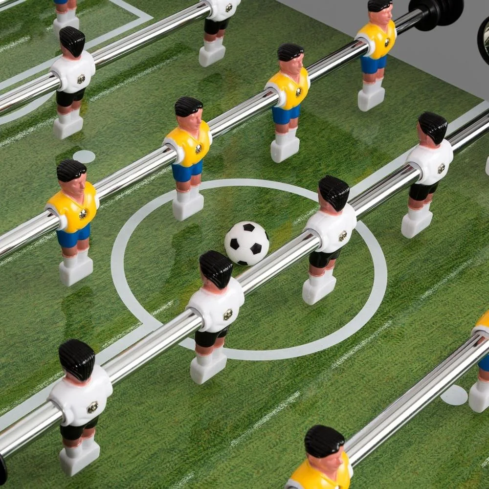 Luxury White Foosball Table 55inches Adult Indoor Sport Football Table with Soccer Ball Scorer