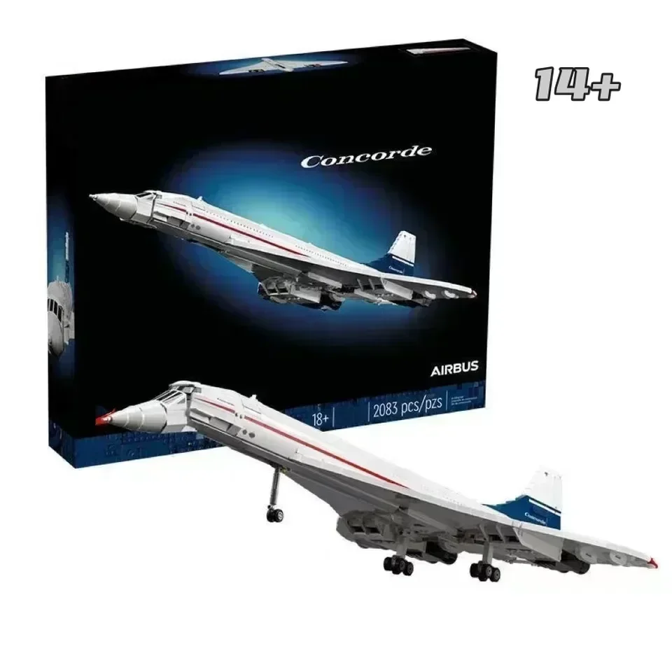 

Инновационный конструктор Disney 10318 «Суперзвуковой самолет Конкорд» для домашнего декора, 2083 детали, коллекционная модель, подарки для детей на вечеринки