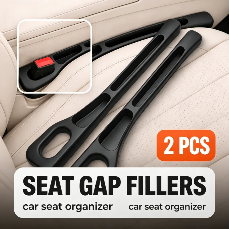 Car Storage Strips Seat Crevice Storage Box Car Seat Gap Filler Between Seats Crevice Interior Decoration Accessories