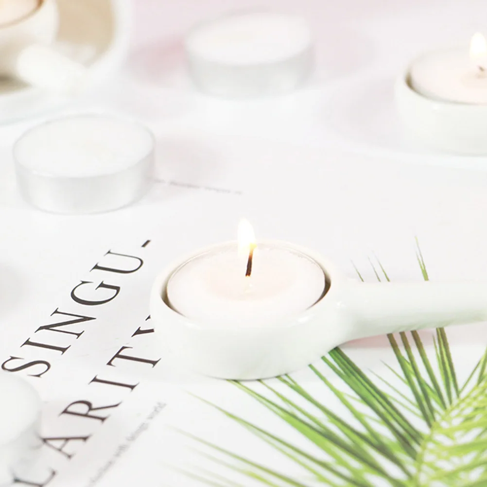 

6Pcs Ceramic Aroma Burner Holder Elegant Storage Tray Romantic Home Decor Essential Oil Burner for Living Room Bedroom