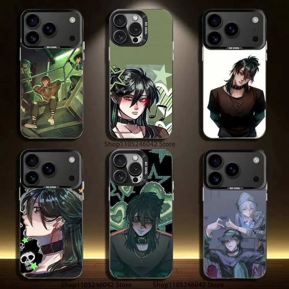 

K-Kids at The B-Back S-Solivan For iPhone 17,16,15,14,13,12,11,Mini,Pro,E,SE4,XS,MAX Black Candy Matte Cover