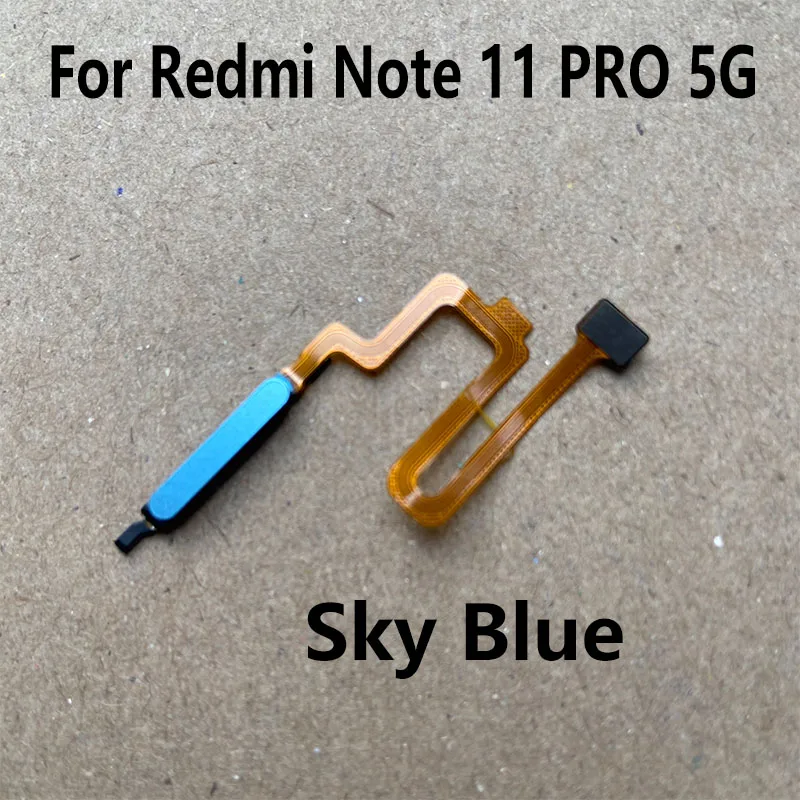 New For Xiaomi Redmi Note 11 PRO Fingerprint Sensor Home Button Menu Touch ID Scanner Ribbon Connector Flex Cable 4G 5G