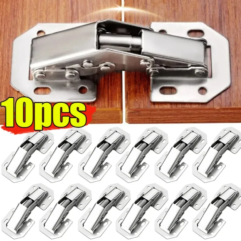 3inch Cabinet Hinge No-Drilling Hole Cupboard Door Hydraulic Hinges Multi Purpose Soft Close Furniture Hardware Easy To Install