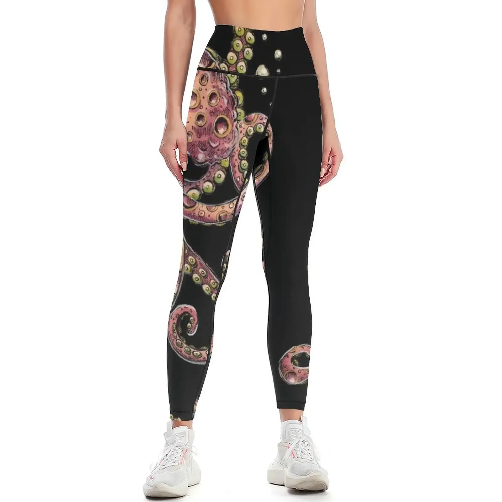 

Pink Octopus Leggings Women's trousers fitness set gym Fitness's gym clothes active wear Womens Leggings