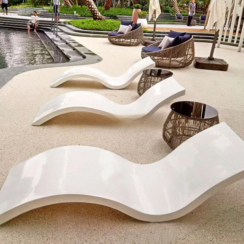 

FRP exit beach chair villa courtyard balcony deck chair leisure vacation