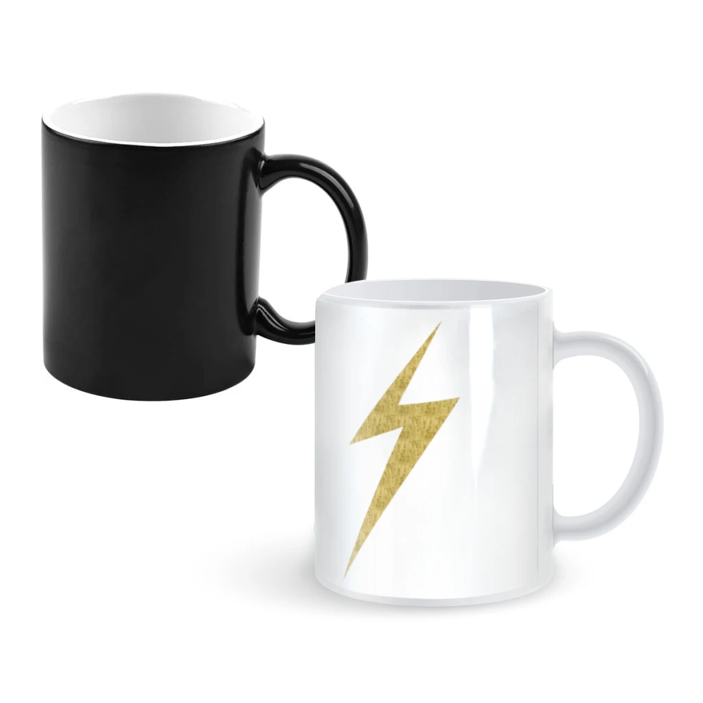 

Golden LightningCoffee Mugs And Mug Creative Color Change Tea Cup Ceramic Milk Cups Novelty Gifts