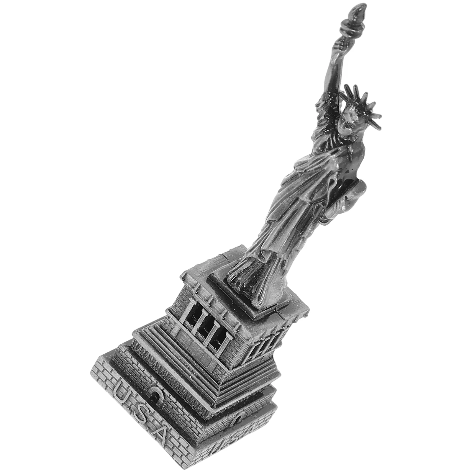 

Statue of Liberty Ornament 10CM Alloy Metal Craft Desktop Decor Bedroom Garden Adornment Retro Teaching Aid