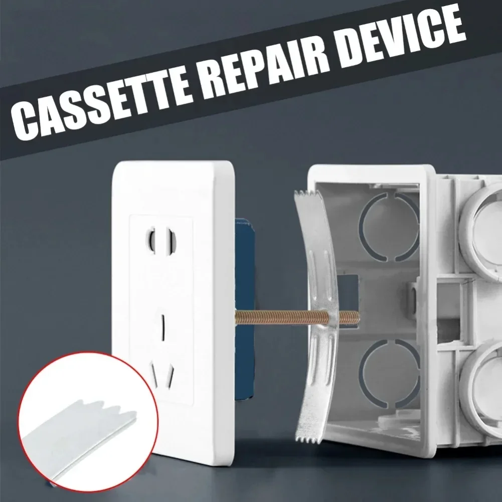 10PCS Repair Kit For 86Type Switch Socket Junction Box Back Cover Replacement Including Screws For Secure Repair