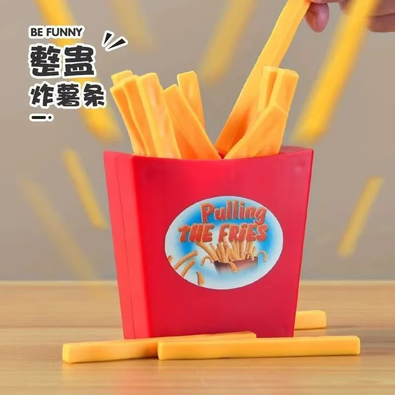New Product Prank French Fries Special Toy Creative Interactive Desktop Game Draw Lots Funny Trick Toy Party Gag Festival Gift