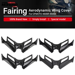 Moto Front Fairing Winglets para CFMOTO, Capa de Asa Aerodinâmica, Proteção Guards Kit, 450 SR, 450SS, 2022, 2023, 2024