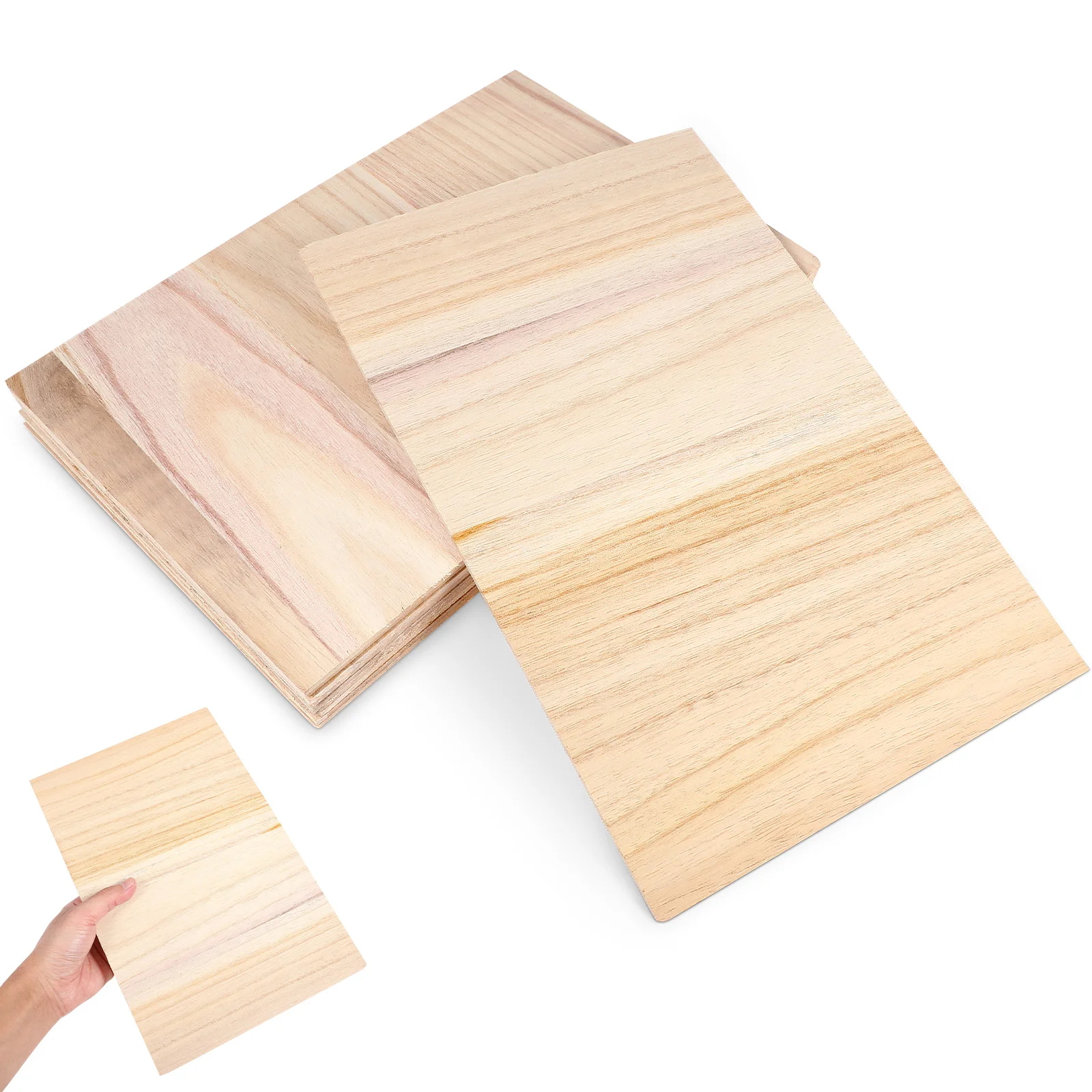 

10 Pcs Taekwondo Performance Breaking Boards 0.3cm Thickness Wood Martial Training Gear for Kids Karate Sparring