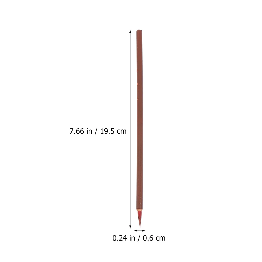 6Pcs Hong Calligraphy Brush Set Sturdy Smooth Flow No for Chinese Calligraphy Painting Beginner Writing Practice