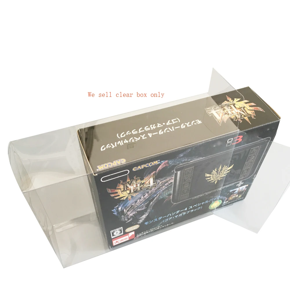 

10PCS Clear PET cover for 3DSLL for Japanese Monster Hunter Boss Limited Edition storage display protection collection box