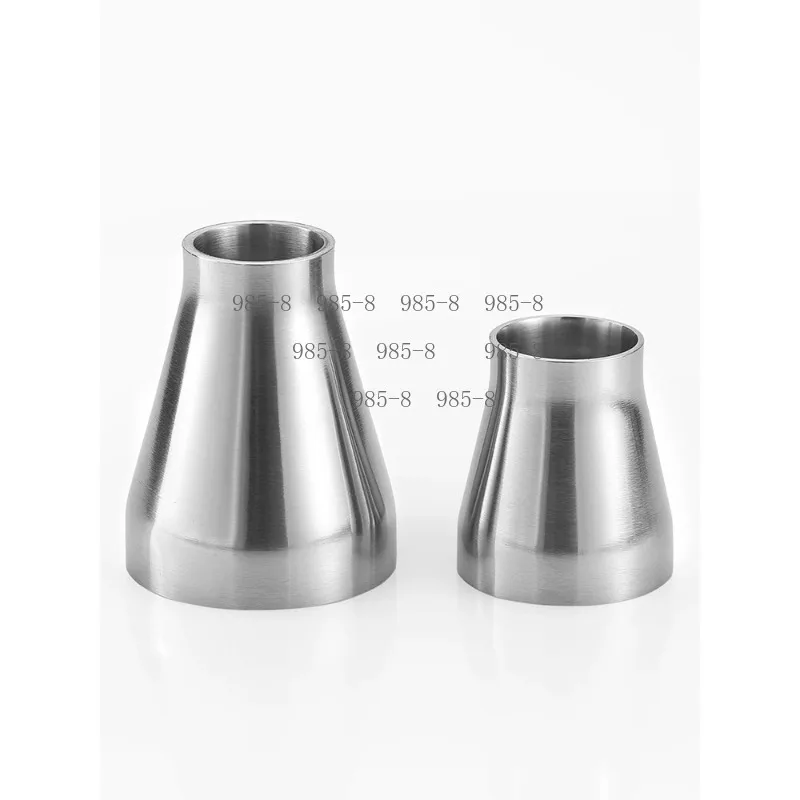 Sanitary Welded Pipe Reducer Connector, 304 Stainless Steel Concentric Different Diameter Conversion Pipe Fitting